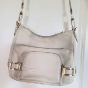 Beige Stone Mountain crossbody bag.